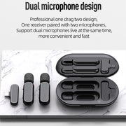 Microfono da bavero wireless K61 con cancellazione rumore
