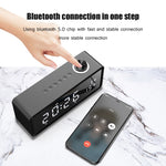AEC K5 Mirror Alarm Clock Altoparlanti Bluetooth con supporto luce LED TF / FM