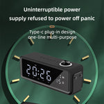 AEC K5 Mirror Alarm Clock Altoparlanti Bluetooth con supporto luce LED TF / FM