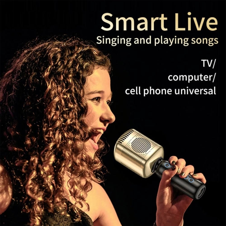 Microfono wireless KM600 Riduzione del rumore portatile TWS Microfono a condensatore compatibile con Bluetooth intelligente Lettore musicale per cantare