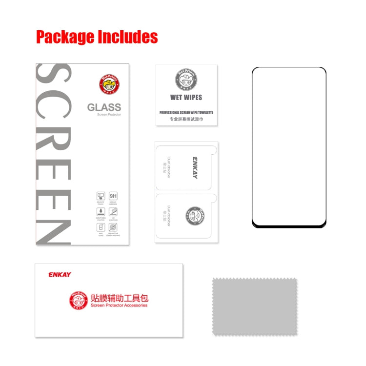 Per Samsung Galaxy Xcover6 Pro ENKAY Full Glue 0.26mm 9H 2.5D Vetro temperato Full Film, 1 PCS, 2 PCS, 5 PCS, 10 PCS