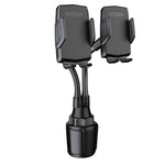 A080 + X908 Staffa per culla regolabile con doppio supporto per telefono cellulare per tazza da auto, A080+X908