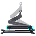 A081 + X159 Staffa per tablet per poggiatesta sedile posteriore per auto Supporto pieghevole per braccio lungo, A081+X159