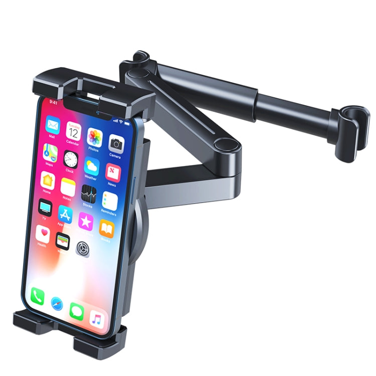 A081 + X159 Staffa per tablet per poggiatesta sedile posteriore per auto Supporto pieghevole per braccio lungo, A081+X159