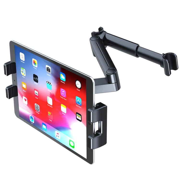 A081 + X159 Staffa per tablet per poggiatesta sedile posteriore per auto Supporto pieghevole per braccio lungo, A081+X159