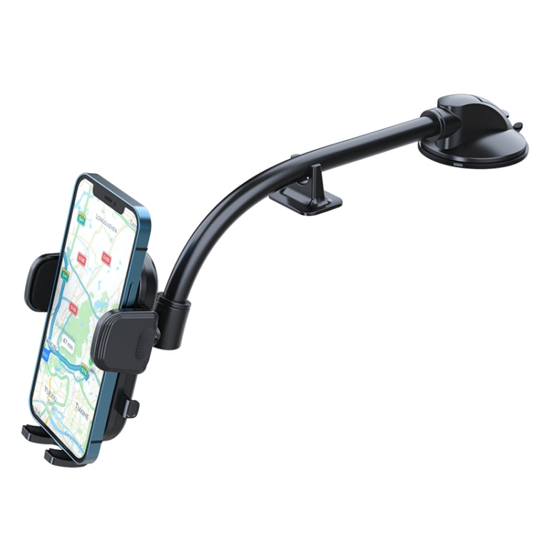 A190 + X51 Supporto per telefono per auto Cruscotto Parabrezza Supporto a ventosa Supporto per braccio lungo pieghevole, A190+X51