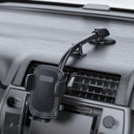 A190 + X51 Supporto per telefono per auto Cruscotto Parabrezza Supporto a ventosa Supporto per braccio lungo pieghevole, A190+X51