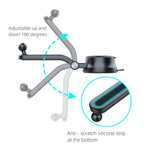 A190+X157 Supporto per telefono per auto Supporto per cruscotto Supporto a ventosa Braccio a morsetto retrattile, A190+X157