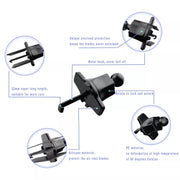 A190+X158 Supporto per telefono da auto con mini gancio per bocchetta dell'aria, A190+X158