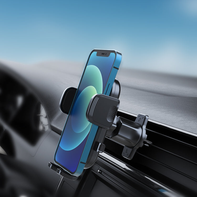 A190+X158 Supporto per telefono da auto con mini gancio per bocchetta dell'aria, A190+X158