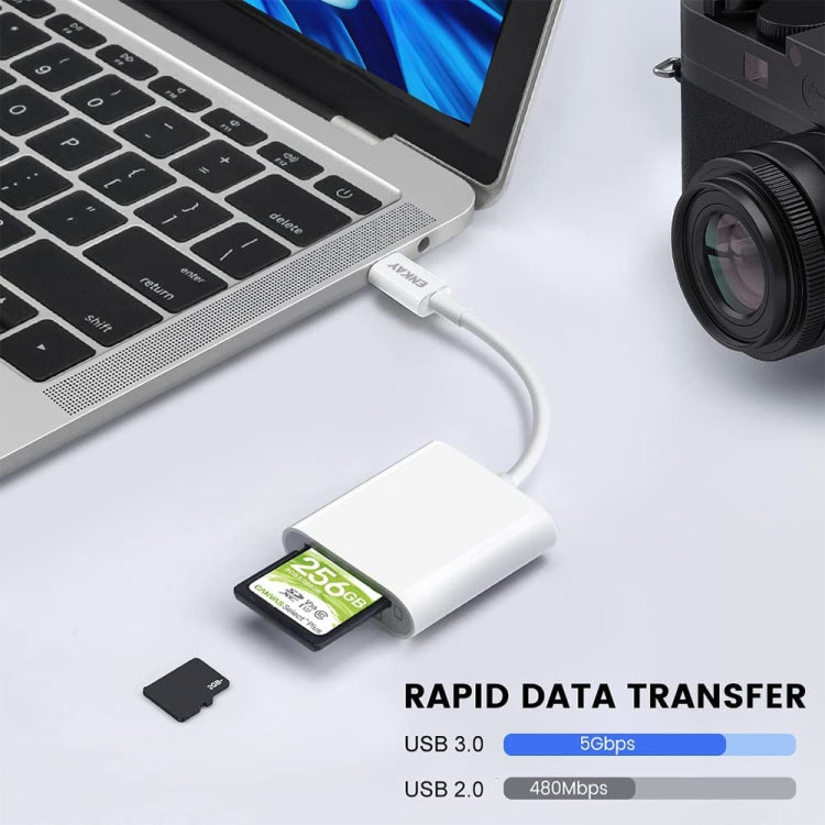 Adattatore USB-C a lettore schede SD e TF ENKAY