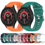 Cinturino in silicone morbido tinta unita da 20 mm, For Samsung Galaxy Watch 5 Pro 45mm, For Samsung Galaxy Watch 4 44mm