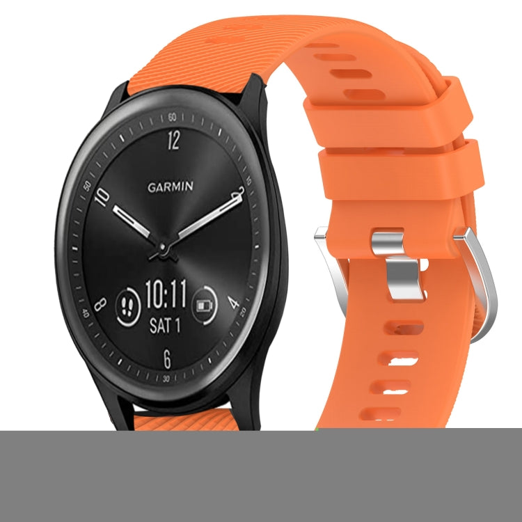 Cinturino in silicone morbido tinta unita da 20 mm, For Garmin Vivomove Sport, For Garmin Venu 2 Plus