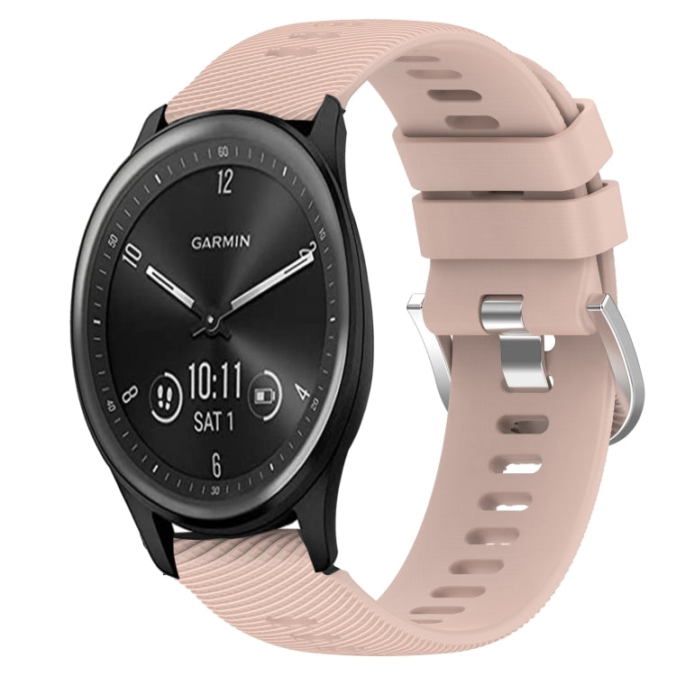 Cinturino in silicone morbido tinta unita da 20 mm, For Garmin Vivomove Sport, For Garmin Venu 2 Plus