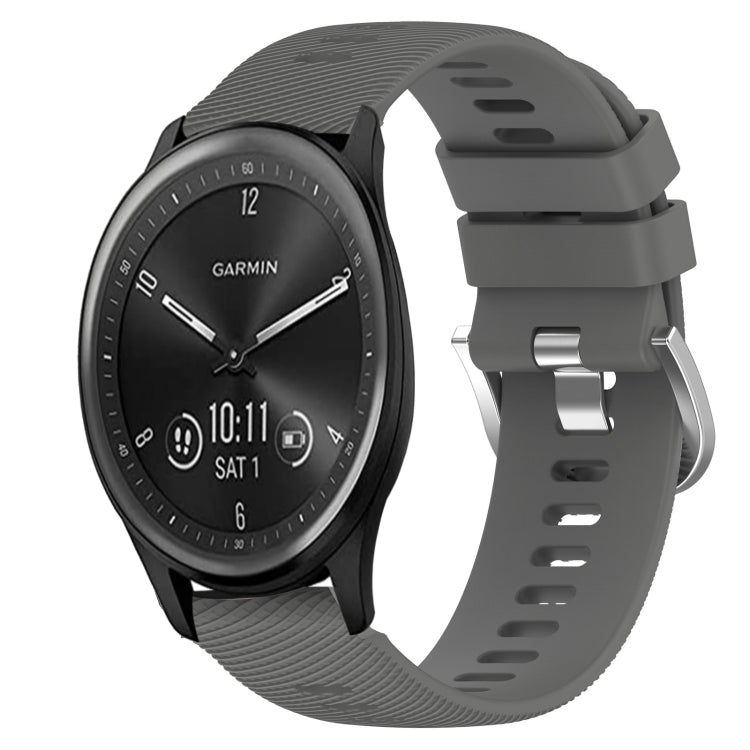 Cinturino in silicone morbido tinta unita da 20 mm, For Garmin Vivomove Sport, For Garmin Venu 2 Plus