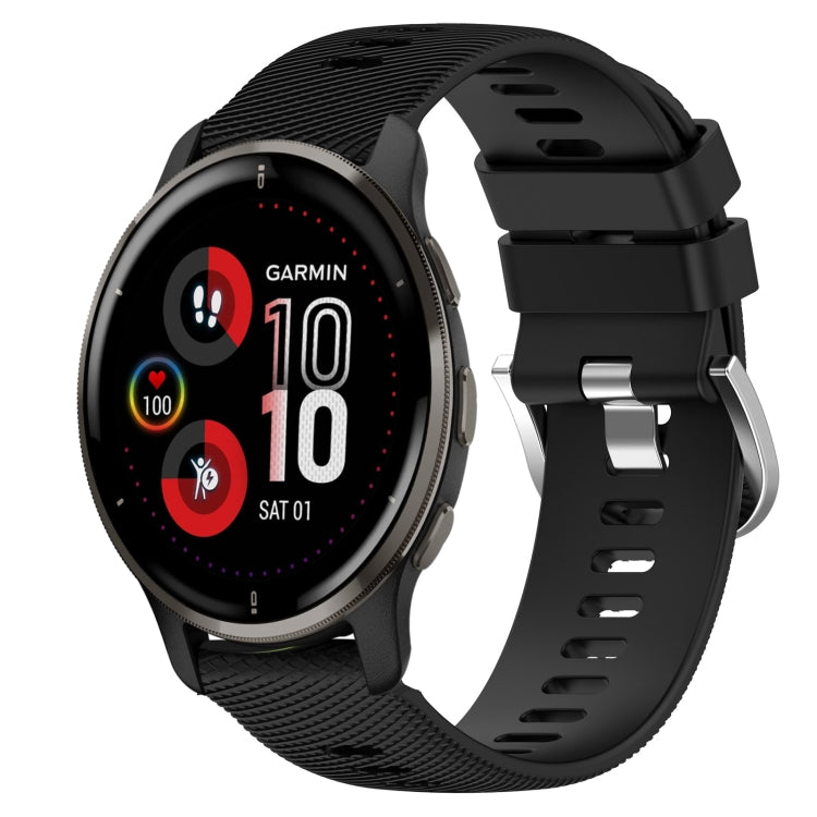Cinturino in silicone morbido tinta unita da 20 mm, For Garmin Vivomove Sport, For Garmin Venu 2 Plus