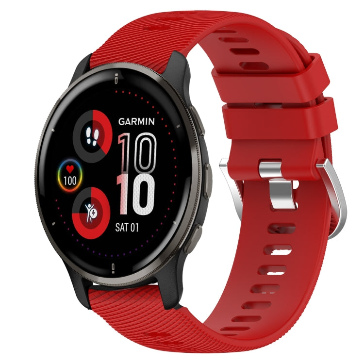 Cinturino in silicone morbido tinta unita da 20 mm, For Garmin Vivomove Sport, For Garmin Venu 2 Plus