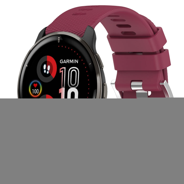 Cinturino in silicone morbido tinta unita da 20 mm, For Garmin Vivomove Sport, For Garmin Venu 2 Plus