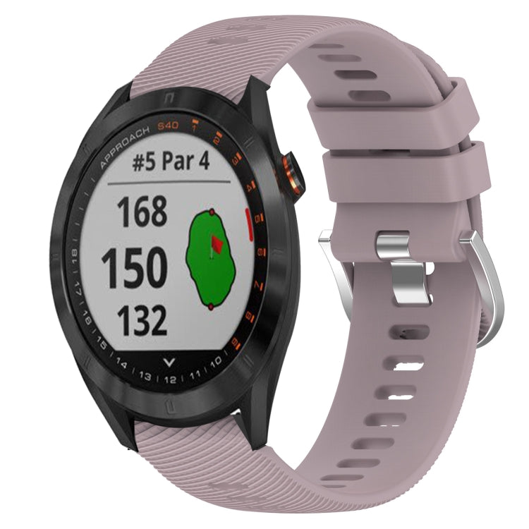 Cinturino in silicone morbido tinta unita da 20 mm, For Garmin Approach S40, For Garmin Forerunner 158