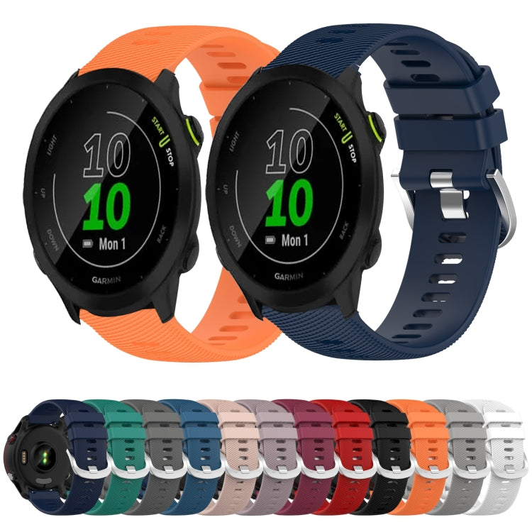 Cinturino in silicone morbido tinta unita da 20 mm, For Garmin Forerunner 55, For Garmin Venu