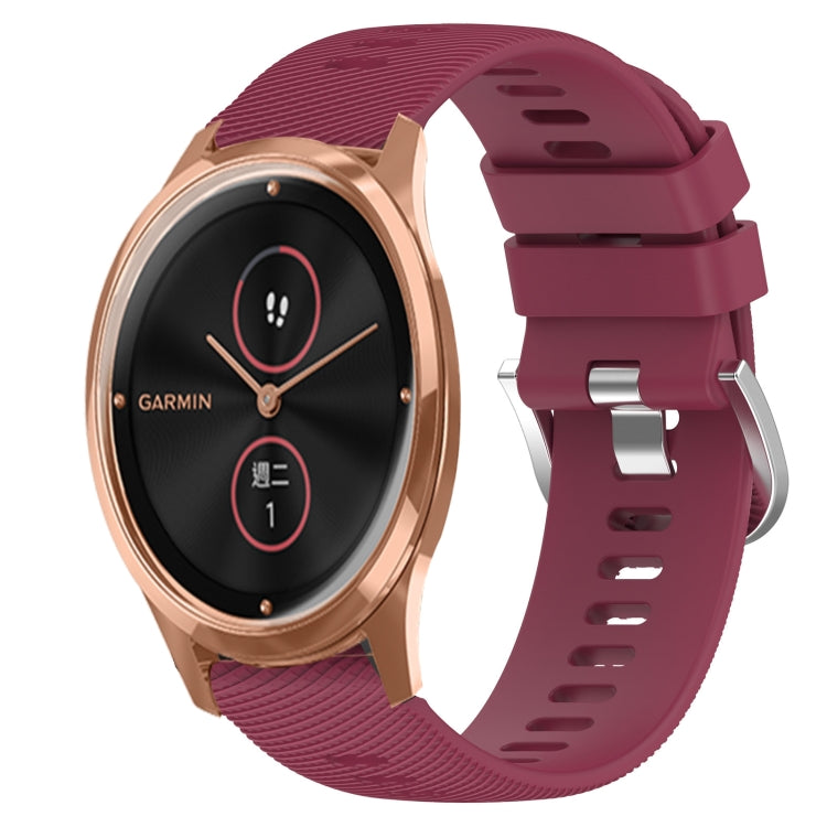 Cinturino in silicone morbido tinta unita da 20 mm, For Garmin Venu SQ, For Garminmove Luxe