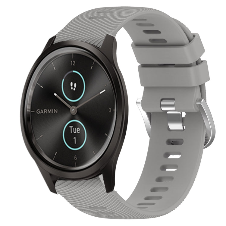 Cinturino in silicone morbido tinta unita da 20 mm, For Garmin Garminmove Style, For Garmin Forerunner 645 Music