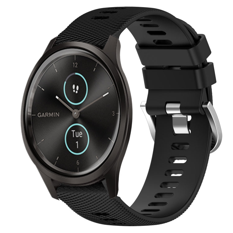 Cinturino in silicone morbido tinta unita da 20 mm, For Garmin Garminmove Style, For Garmin Forerunner 645 Music
