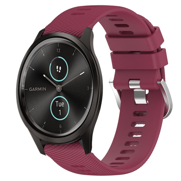 Cinturino in silicone morbido tinta unita da 20 mm, For Garmin Garminmove Style, For Garmin Forerunner 645 Music