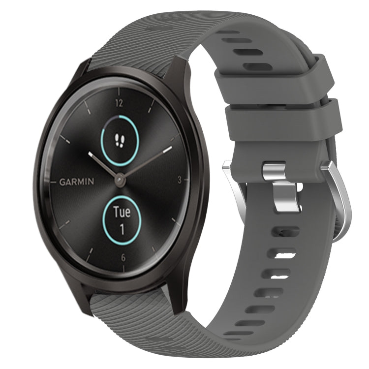 Cinturino in silicone morbido tinta unita da 20 mm, For Garmin Garminmove Style, For Garmin Forerunner 645 Music