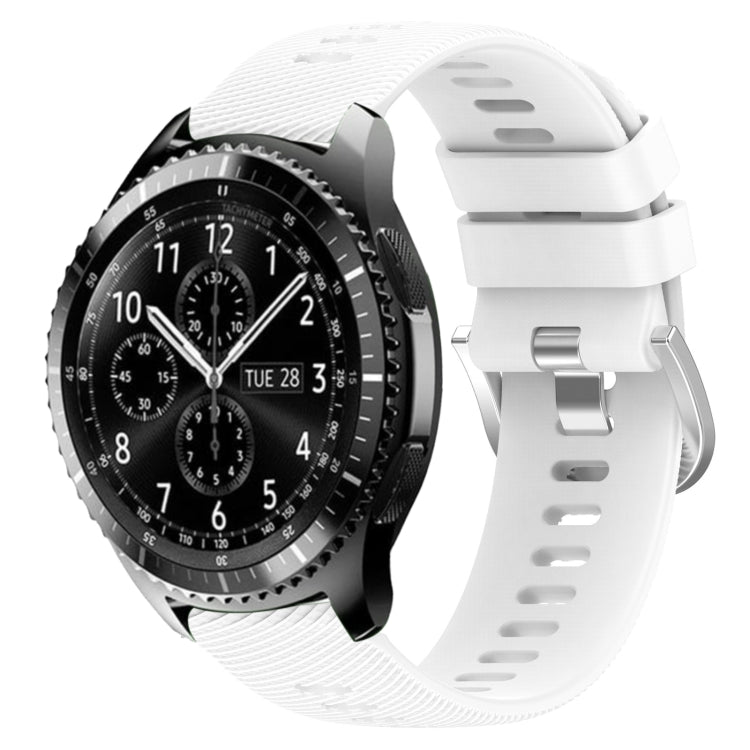 Cinturino in silicone morbido tinta unita da 22 mm, For Samsung Gear S3 Classic, For Samsung Gear S3 Frontier