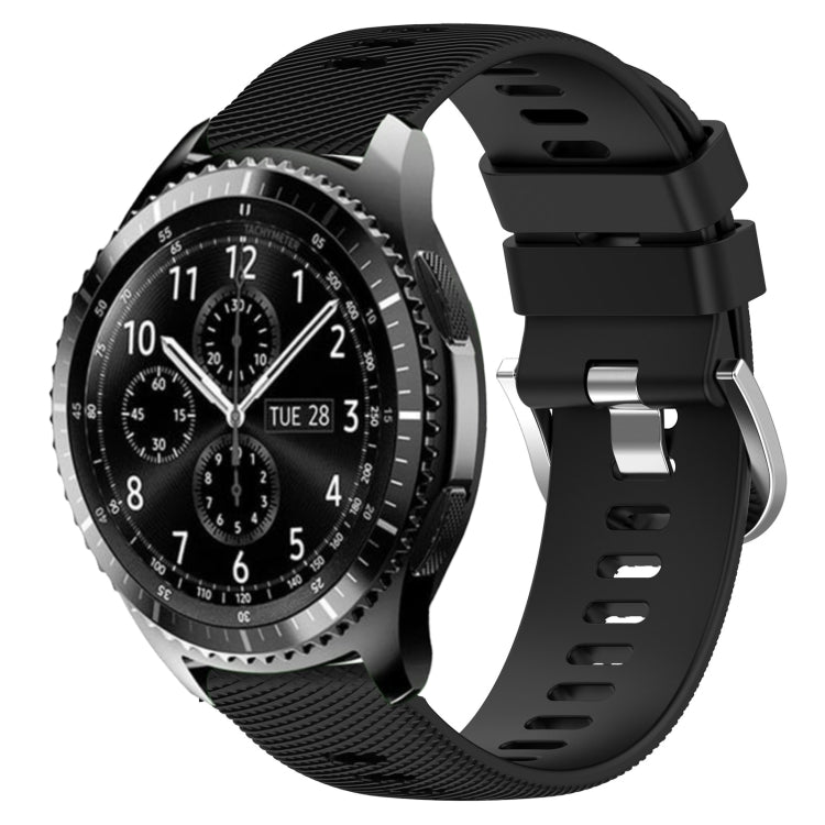Cinturino in silicone morbido tinta unita da 22 mm, For Samsung Gear S3 Classic, For Samsung Gear S3 Frontier