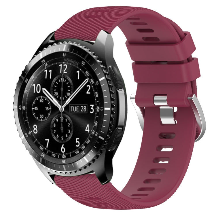 Cinturino in silicone morbido tinta unita da 22 mm, For Samsung Gear S3 Classic, For Samsung Gear S3 Frontier