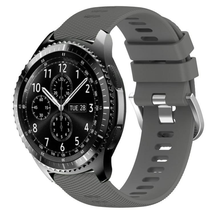 Cinturino in silicone morbido tinta unita da 22 mm, For Samsung Gear S3 Classic, For Samsung Gear S3 Frontier