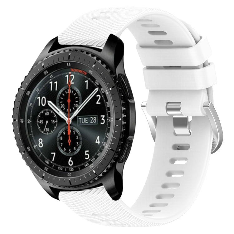 Cinturino in silicone morbido tinta unita da 22 mm, For Samsung Gear S3 Classic, For Samsung Gear S3 Frontier
