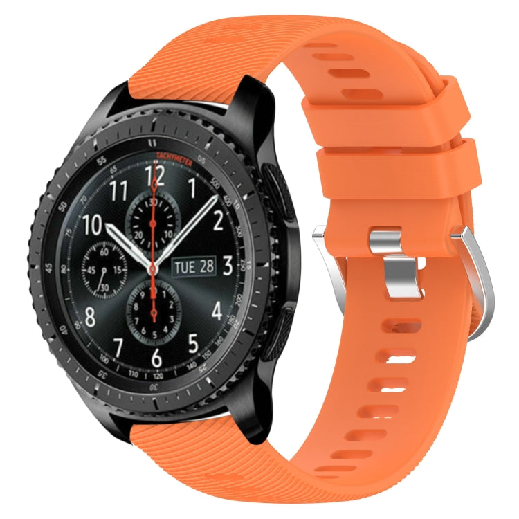 Cinturino in silicone morbido tinta unita da 22 mm, For Samsung Gear S3 Classic, For Samsung Gear S3 Frontier