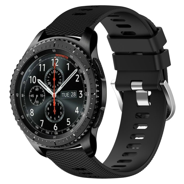 Cinturino in silicone morbido tinta unita da 22 mm, For Samsung Gear S3 Classic, For Samsung Gear S3 Frontier
