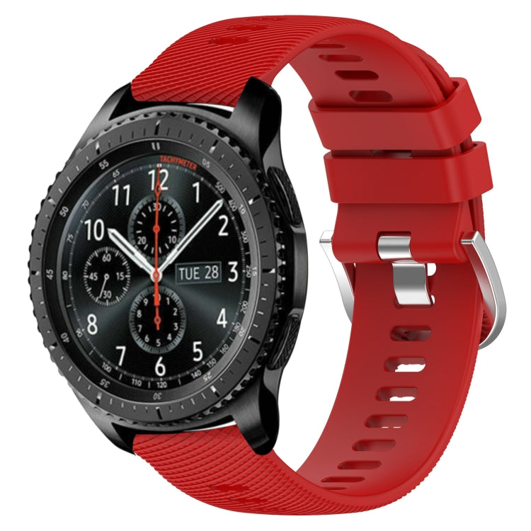 Cinturino in silicone morbido tinta unita da 22 mm, For Samsung Gear S3 Classic, For Samsung Gear S3 Frontier