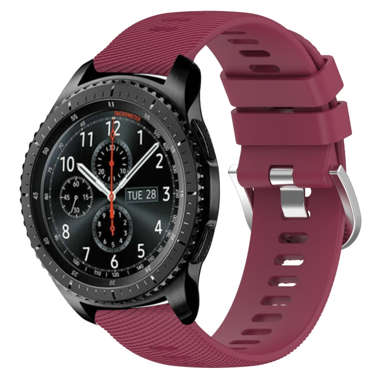 Cinturino in silicone morbido tinta unita da 22 mm, For Samsung Gear S3 Classic, For Samsung Gear S3 Frontier