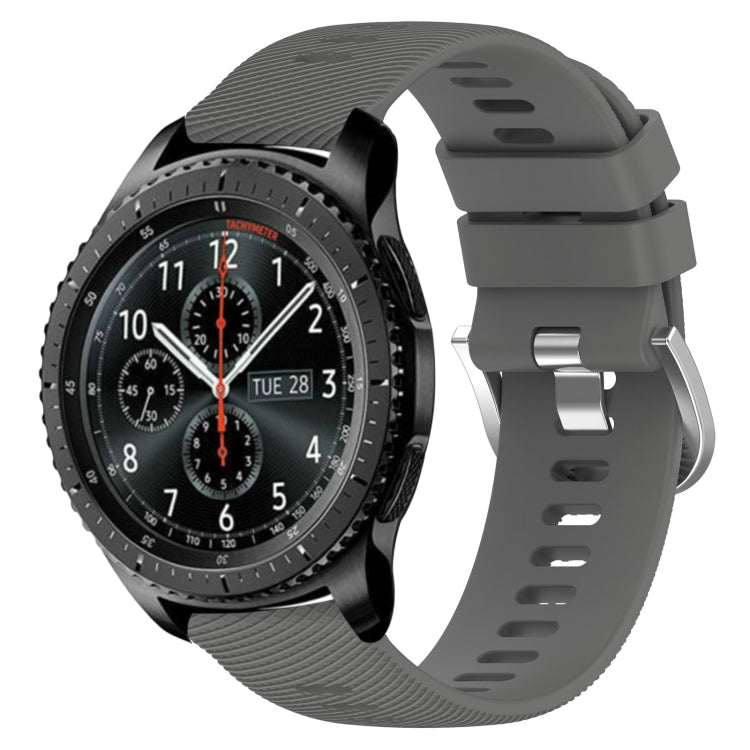 Cinturino in silicone morbido tinta unita da 22 mm, For Samsung Gear S3 Classic, For Samsung Gear S3 Frontier