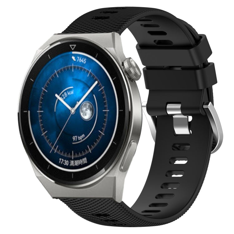 Cinturino in silicone morbido tinta unita da 22 mm, For Huawei Watch GT3 Pro 46mm, For Huawei Watch GT3 46mm