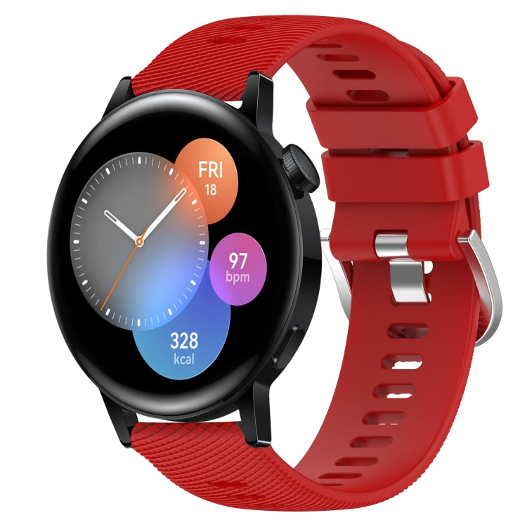 Cinturino in silicone morbido tinta unita da 22 mm, For Huawei Watch GT Runner, For Huawei Watch 3