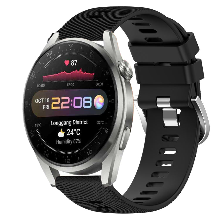 Cinturino in silicone morbido tinta unita da 22 mm, For Huawei Watch 3 Pro, For Huawei GT2 Pro