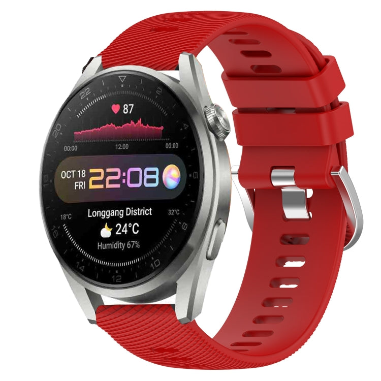 Cinturino in silicone morbido tinta unita da 22 mm, For Huawei Watch 3 Pro, For Huawei GT2 Pro