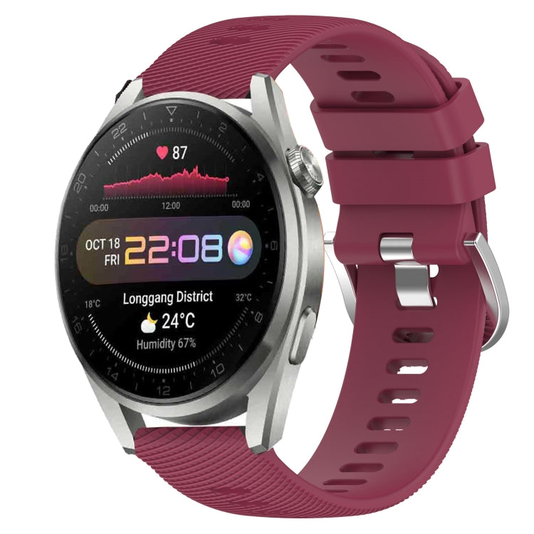Cinturino in silicone morbido tinta unita da 22 mm, For Huawei Watch 3 Pro, For Huawei GT2 Pro