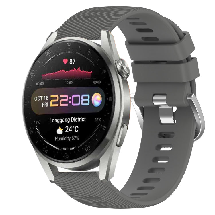 Cinturino in silicone morbido tinta unita da 22 mm, For Huawei Watch 3 Pro, For Huawei GT2 Pro