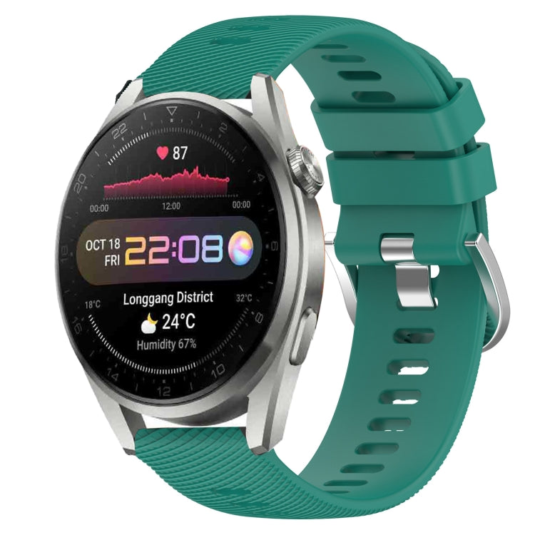 Cinturino in silicone morbido tinta unita da 22 mm, For Huawei Watch 3 Pro, For Huawei GT2 Pro
