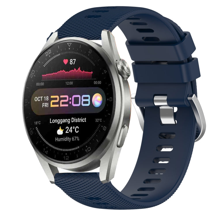 Cinturino in silicone morbido tinta unita da 22 mm, For Huawei Watch 3 Pro, For Huawei GT2 Pro