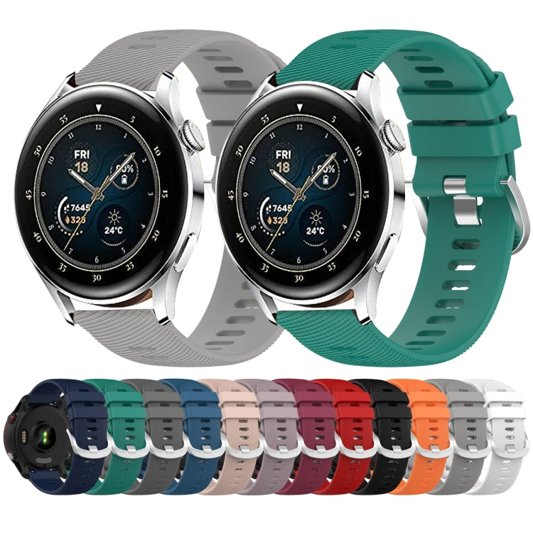 Cinturino in silicone morbido tinta unita da 22 mm, For Huawei Watch 3 Pro, For Huawei GT2 Pro