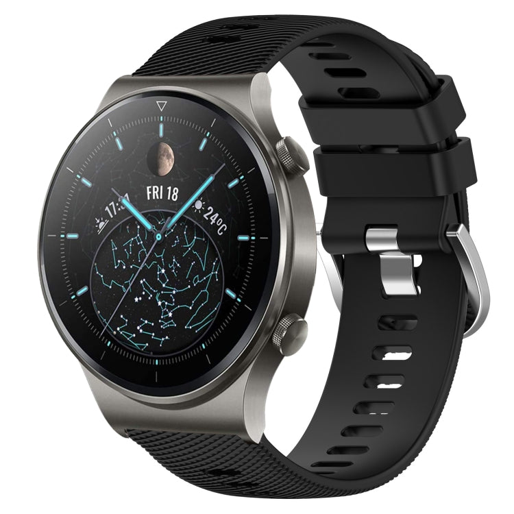 Cinturino in silicone morbido tinta unita da 22 mm, For Huawei Watch 3 Pro, For Huawei GT2 Pro