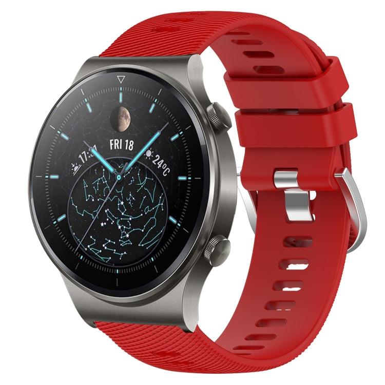 Cinturino in silicone morbido tinta unita da 22 mm, For Huawei Watch 3 Pro, For Huawei GT2 Pro